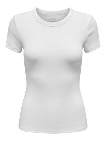 Μπλούζα ριμπ ONLY 15330639 - Λευκό - thefashionproject.gr - ONLY