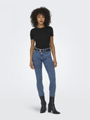 Μπλούζα ριμπ ONLY 15330639 - Μαύρο - thefashionproject.gr - ONLY