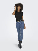 Μπλούζα ριμπ ONLY 15330639 - Μαύρο - thefashionproject.gr - ONLY