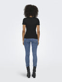 Μπλούζα ριμπ ONLY 15330639 - Μαύρο - thefashionproject.gr - ONLY