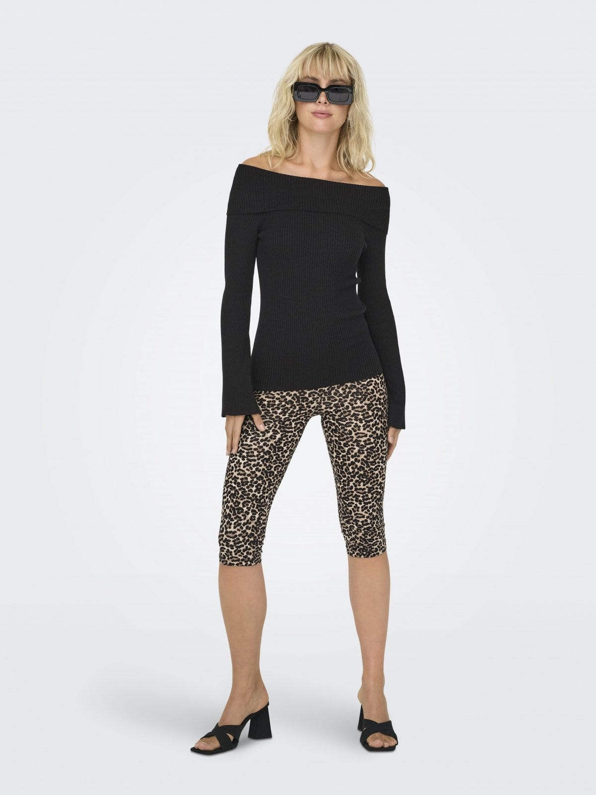 Μπλούζα ριμπ strapless ONLY 15328246 - Μαύρο - thefashionproject.gr - ONLY