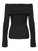 Μπλούζα ριμπ strapless ONLY 15328246 - Μαύρο - thefashionproject.gr - ONLY