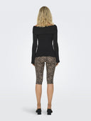 Μπλούζα ριμπ strapless ONLY 15328246 - Μαύρο - thefashionproject.gr - ONLY