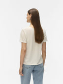 Μπλούζα v cut με σχέδιο Vero Moda 10329687 - Λευκό - thefashionproject.gr - VERO MODA