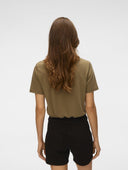 Μπλούζα v cut με σχέδιο Vero Moda 10329687 - Τάουπε - thefashionproject.gr - VERO MODA - 24099035003