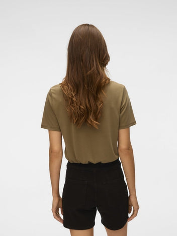 Μπλούζα v cut με σχέδιο Vero Moda 10329687 - Τάουπε - thefashionproject.gr - VERO MODA - 24099035003