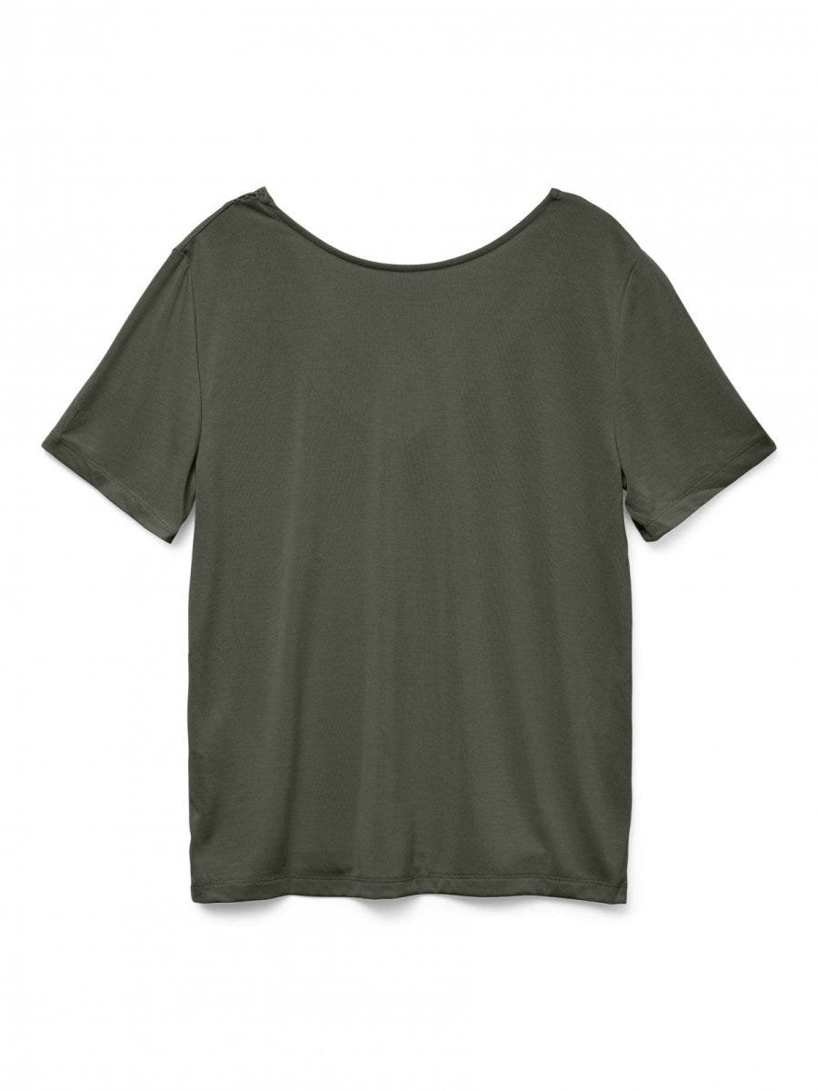 Μπλούζα v cut με σχέδιο Vero Moda 10329687 - Χακί - thefashionproject.gr - VERO MODA