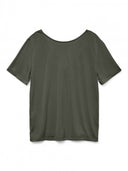 Μπλούζα v cut με σχέδιο Vero Moda 10329687 - Χακί - thefashionproject.gr - VERO MODA