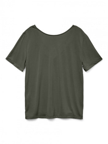Μπλούζα v cut με σχέδιο Vero Moda 10329687 - Χακί - thefashionproject.gr - VERO MODA