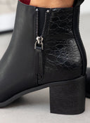 Μποτάκια αστραγάλου με φερμουάρ ERYNN - Μαύρο - thefashionproject.gr - ERYNN