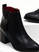 Μποτάκια αστραγάλου με φερμουάρ ERYNN - Μαύρο - thefashionproject.gr - ERYNN