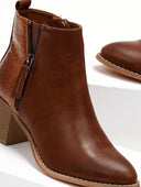 Μποτάκια αστραγάλου με φερμουάρ ERYNN - Ταμπά - thefashionproject.gr - ERYNN