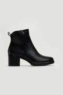 Μποτάκια αστραγάλου με τακούνι - Μαύρο - thefashionproject.gr - La Coquette