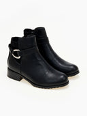 Μποτάκια αστραγάλου με ζωνάκι Erynn - Μαύρο - thefashionproject.gr - ERYNN