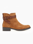 Μποτάκια αστραγάλου suede με ζωνάκι - Ταμπά - thefashionproject.gr - The Fashion Project