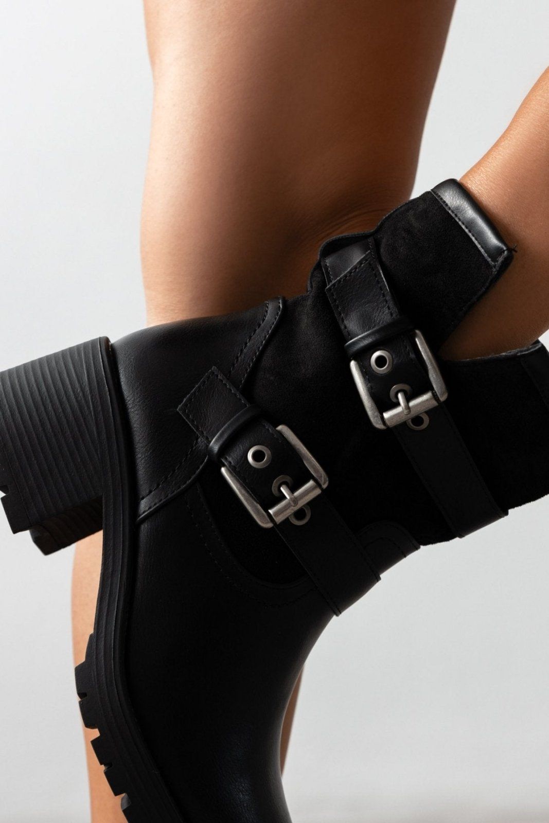 Μποτάκια biker ERYNN - Μαύρο - thefashionproject.gr - ERYNN