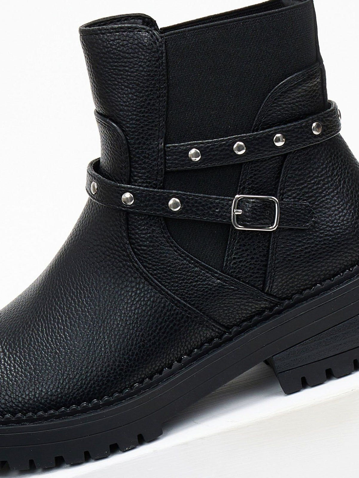 Μποτάκια biker με λάστιχο Gabi Boots 1993 - Μαύρο - thefashionproject.gr - Gabi Boots 1993