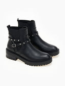 Μποτάκια biker με λάστιχο Gabi Boots 1993 - Μαύρο - thefashionproject.gr - Gabi Boots 1993