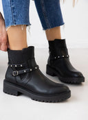 Μποτάκια biker με λάστιχο Gabi Boots 1993 - Μαύρο - thefashionproject.gr - Gabi Boots 1993