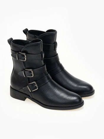 Μποτάκια biker με τοκάδες Gabi Boots 1993 - Μαύρο - thefashionproject.gr - Gabi Boots 1993