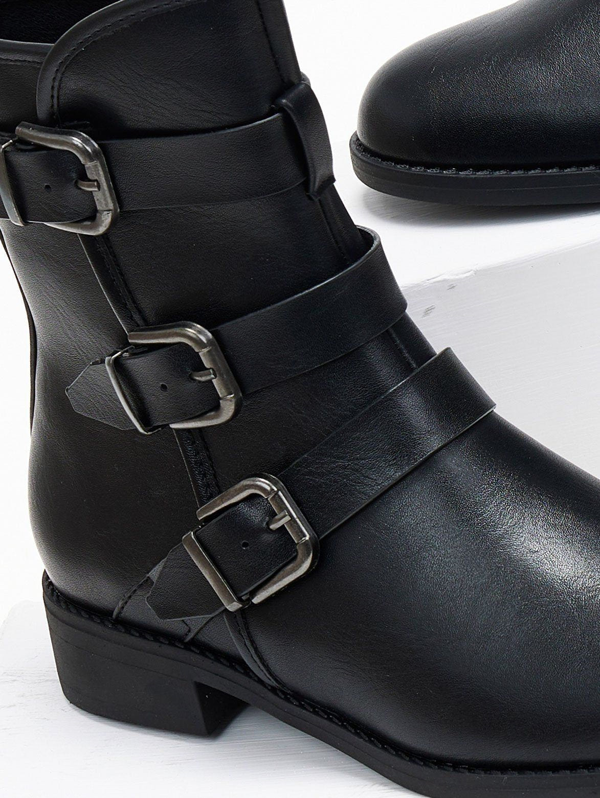 Μποτάκια biker με τοκάδες Gabi Boots 1993 - Μαύρο - thefashionproject.gr - Gabi Boots 1993