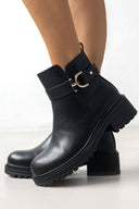 Μποτάκια biker με ζωνάκι ERYNN - Μαύρο - thefashionproject.gr - ERYNN
