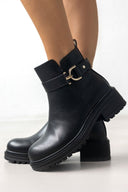 Μποτάκια biker με ζωνάκι ERYNN - Μαύρο - thefashionproject.gr - ERYNN