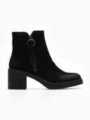 Μποτάκια casual με εξωτερικό φερμουάρ ERYNN - Μαύρο - thefashionproject.gr - ERYNN