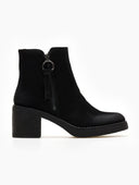 Μποτάκια casual με εξωτερικό φερμουάρ ERYNN - Μαύρο - thefashionproject.gr - ERYNN