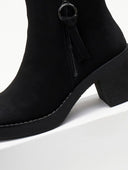 Μποτάκια casual με εξωτερικό φερμουάρ ERYNN - Μαύρο - thefashionproject.gr - ERYNN