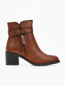 Μποτάκια casual με εξωτερικό φερμουάρ - Ταμπά - thefashionproject.gr - MIRA & MAX