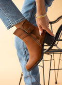 Μποτάκια casual με εξωτερικό φερμουάρ - Ταμπά - thefashionproject.gr - MIRA & MAX