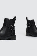 Μποτάκια chelsea με κρίκο ERYNN - Μαύρο - thefashionproject.gr - ERYNN