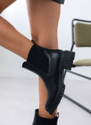 Μποτάκια chelsea με λάστιχο ERYNN - Μαύρο - thefashionproject.gr - ERYNN