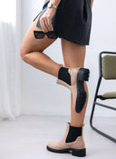 Μποτάκια chelsea με λάστιχο ERYNN - Μπεζ - thefashionproject.gr - ERYNN