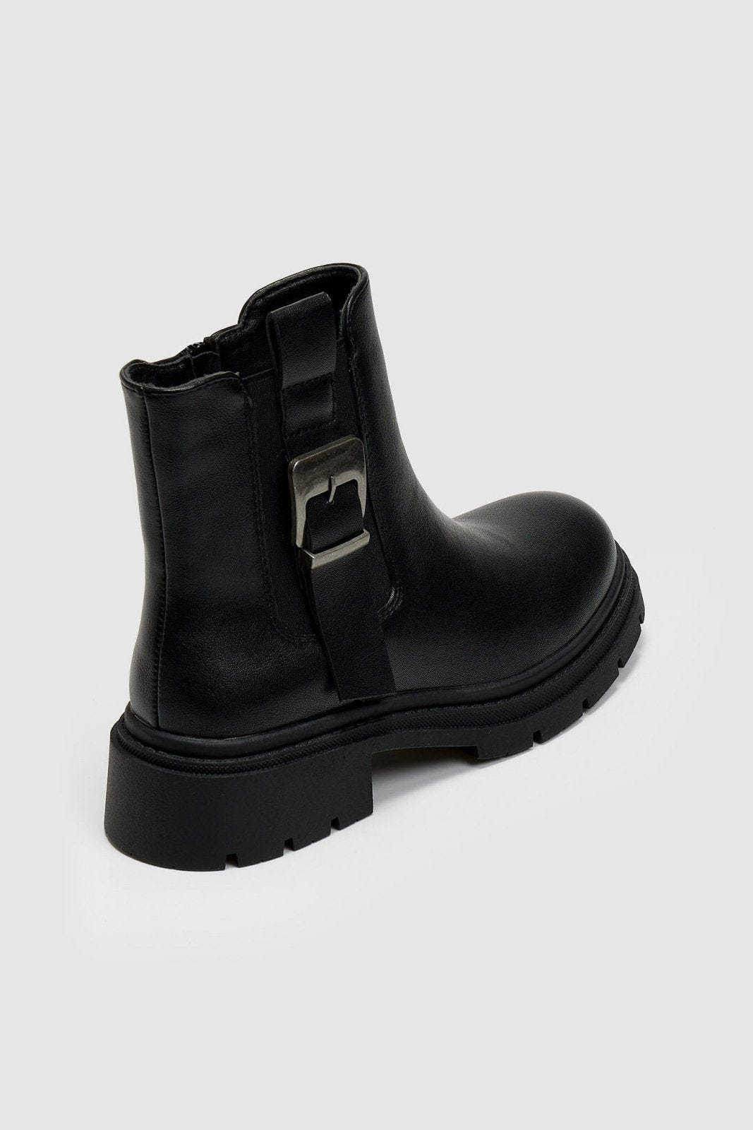 Μποτάκια chelsea με λάστιχο και τοκά ERYNN - Μαύρο - thefashionproject.gr - ERYNN