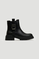 Μποτάκια chelsea με λάστιχο και τοκά ERYNN - Μαύρο - thefashionproject.gr - ERYNN