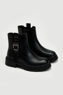 Μποτάκια chelsea με λάστιχο και τοκά ERYNN - Μαύρο - thefashionproject.gr - ERYNN