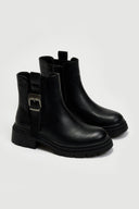 Μποτάκια chelsea με λάστιχο και τοκά ERYNN - Μαύρο - thefashionproject.gr - ERYNN