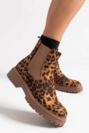 Μποτάκια chelsea με λάστιχο - Leopard - thefashionproject.gr - MARQUIIZ