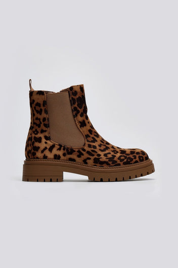 Μποτάκια chelsea με λάστιχο - Leopard - thefashionproject.gr - MARQUIIZ