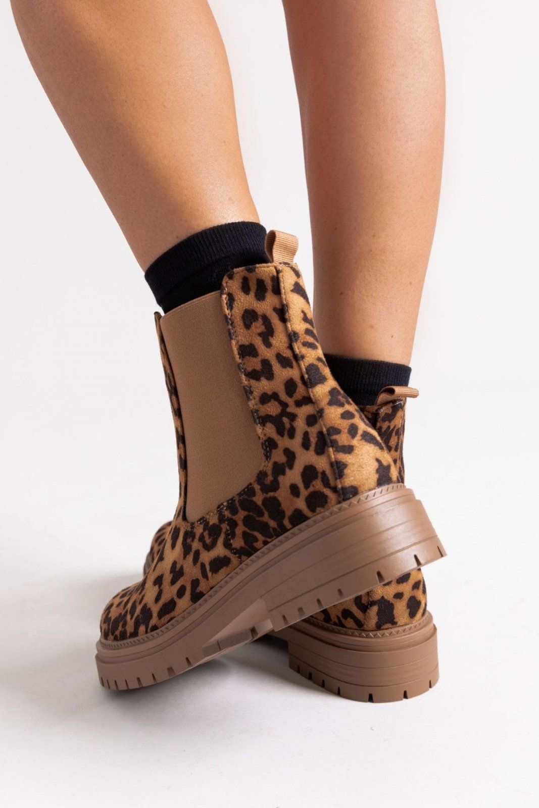 Μποτάκια chelsea με λάστιχο - Leopard - thefashionproject.gr - MARQUIIZ