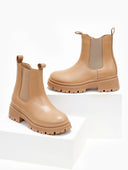 Μποτάκια chelsea με λάστιχο - Τάουπε - thefashionproject.gr - The Fashion Project