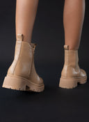 Μποτάκια chelsea με λάστιχο - Τάουπε - thefashionproject.gr - The Fashion Project