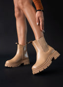 Μποτάκια chelsea με λάστιχο - Τάουπε - thefashionproject.gr - The Fashion Project