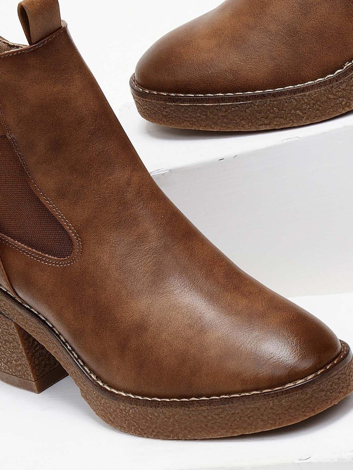 Μποτάκια chelsea με τακούνι Refresh 172008 - Τάουπε - thefashionproject.gr - Refresh