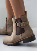 Μποτάκια chelsea με ζωνάκι - Τάουπε - thefashionproject.gr - The Fashion Project