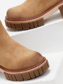 Μποτάκια chelsea suede με chunky σόλα ERYNN