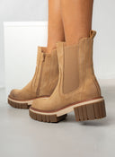 Μποτάκια chelsea suede με chunky σόλα ERYNN