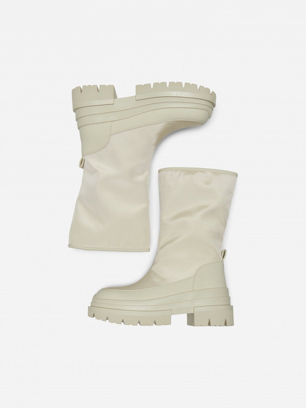 Μποτάκια chunky υφασμάτινα ONLY 15329820 - Ζαχαρί - thefashionproject.gr - ONLY